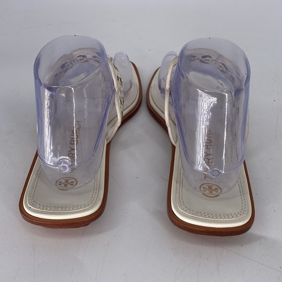 Tory Burch Tiny Miller Thong‎ Sandal Leather Ivory Size 9 - Picture 5 of 13